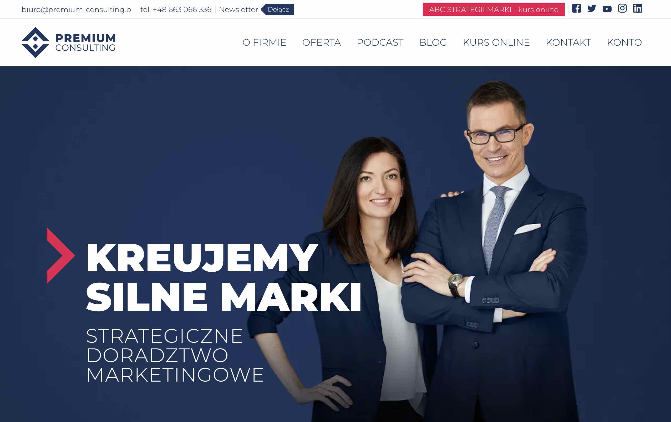 strona główna – premium consulting - łatwość poznawcza