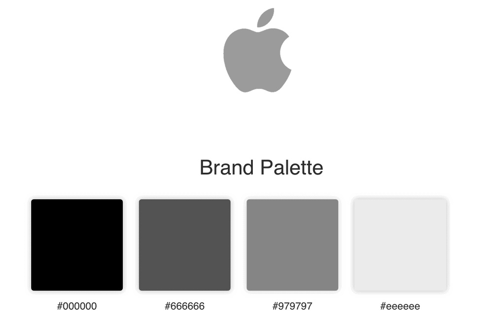 Tożsamość marki – klucz do budowy zaufania i lojalności klientów 8 apple – paleta barw – tożsamość marki