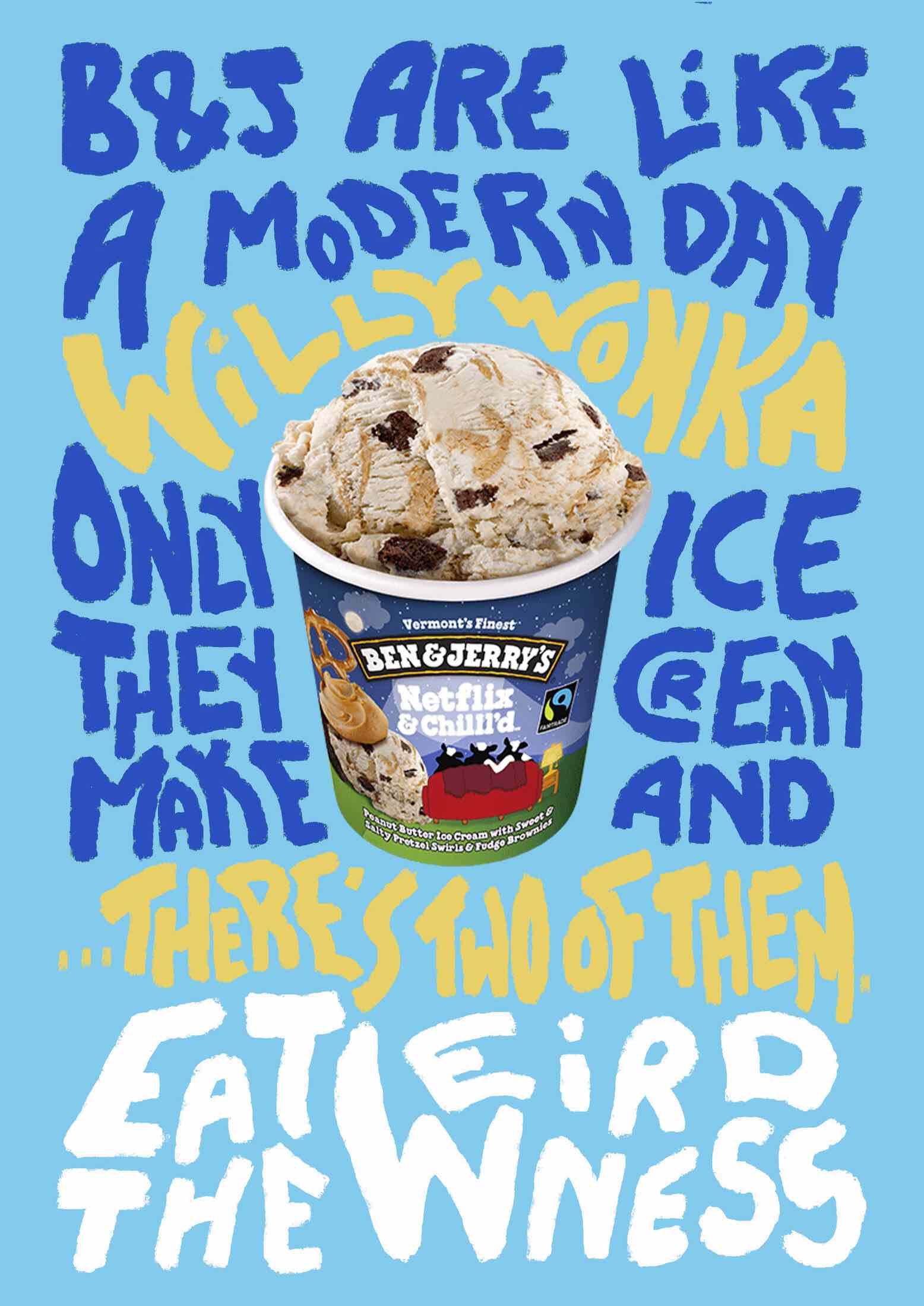 Tożsamość marki – klucz do budowy zaufania i lojalności klientów 6 ben&jerry - reklama – tożsamość marki