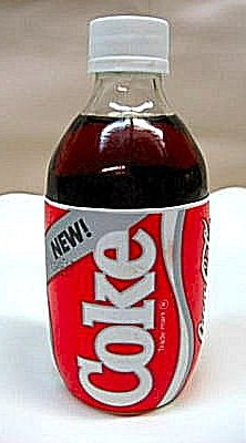 butelka new coke – rebranding