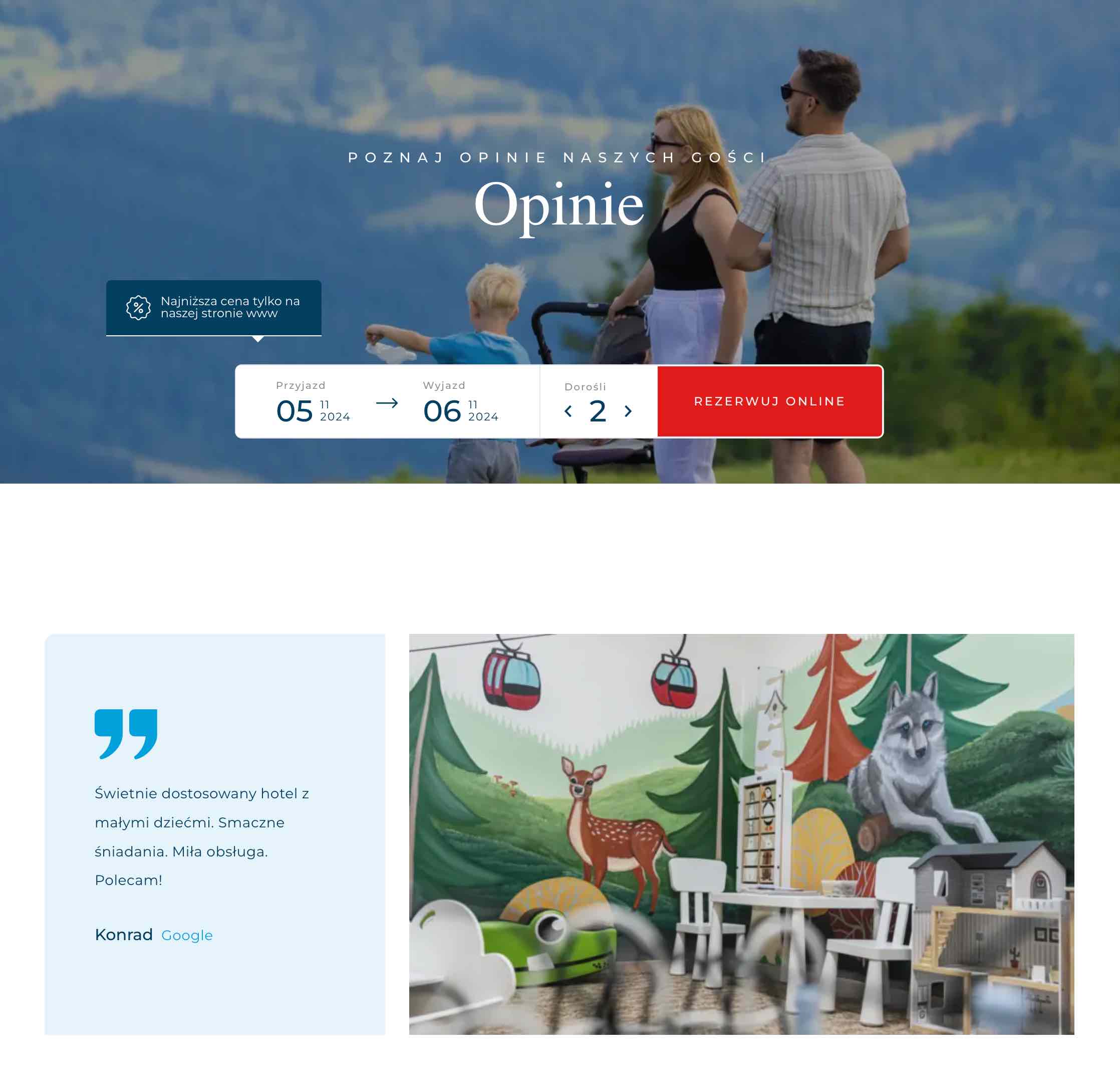 hotel jaworzyna krynicka przykład 2 – zmot