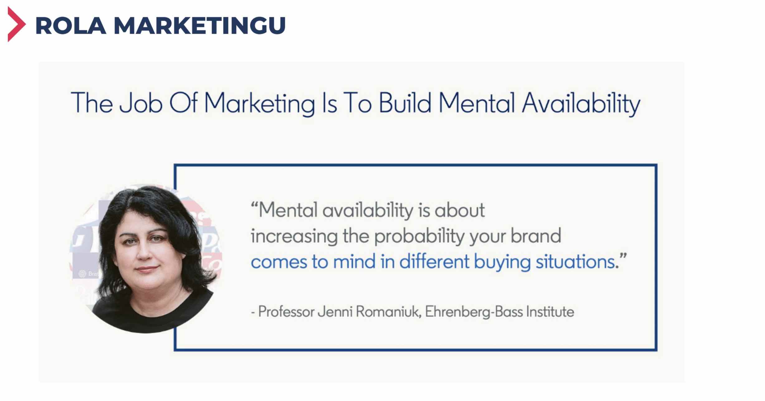 rola marketingu – świadomość marki